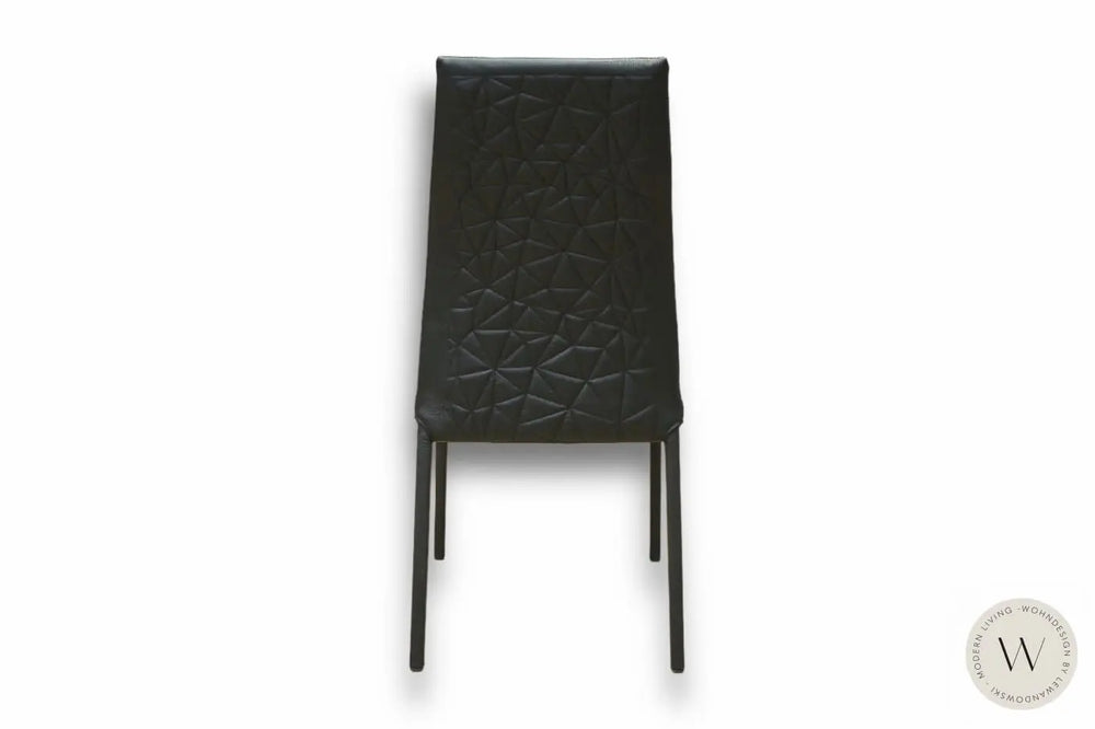 4 Stühle Modell Blitz Plus in Leder nero Ozzio®Italia
