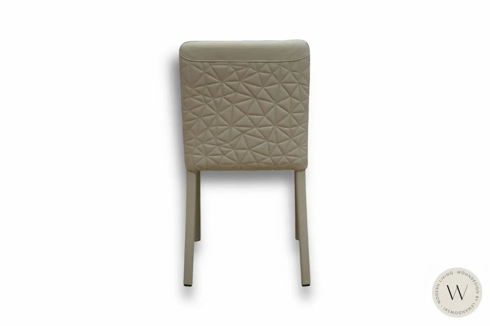 6 Stühle Modell Lunette Plus in Leder Crema Caffé Ozzio®Italia