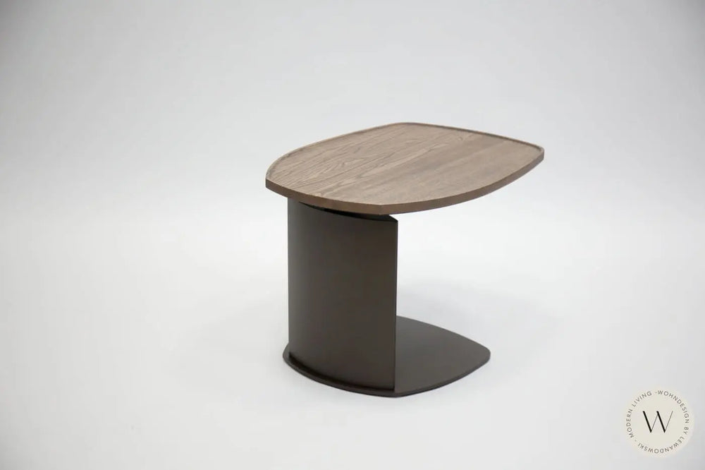 Beistelltisch Modell ZOOM in Bronze MT97 und Platte in PW96 Ozzio®Italia