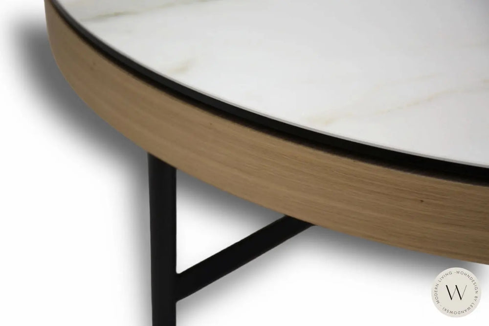 Couchtisch Modell 8290-112 Eiche mit Keramik Calcatta ROLF BENZ