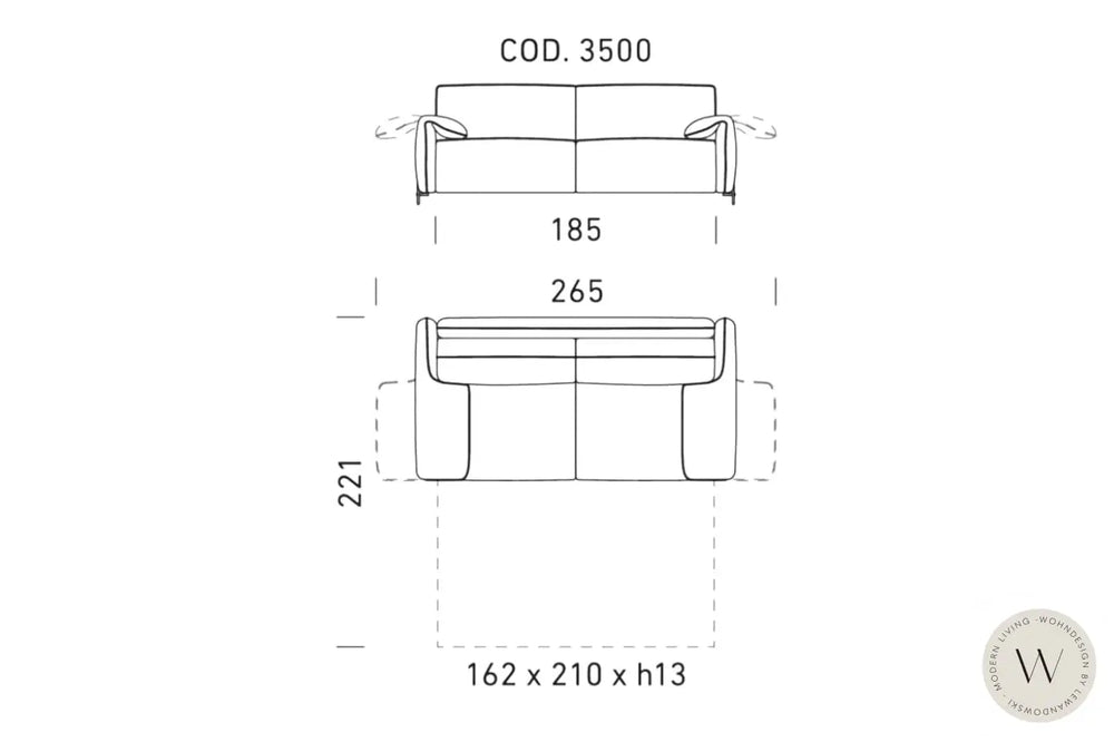 Design-Schlafsofa CLOUD Dienne Salotti