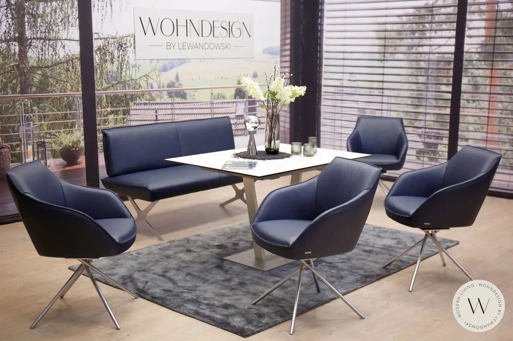 Diningsystem Bank in Leder B Bull safir Koinor