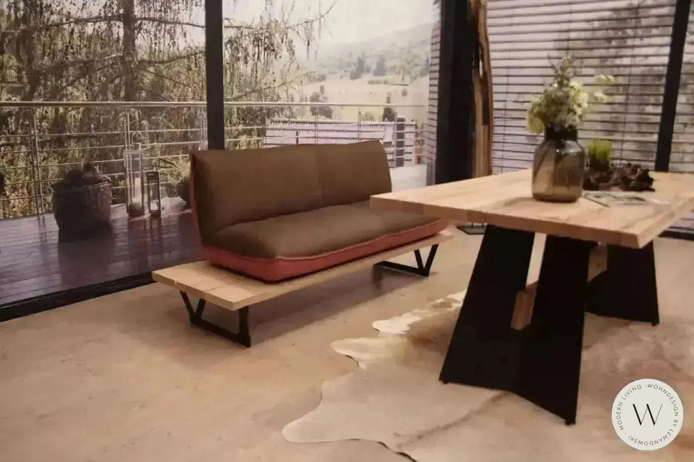 Dinnerbank Schwof in Leder A India muskat / fire Koinor