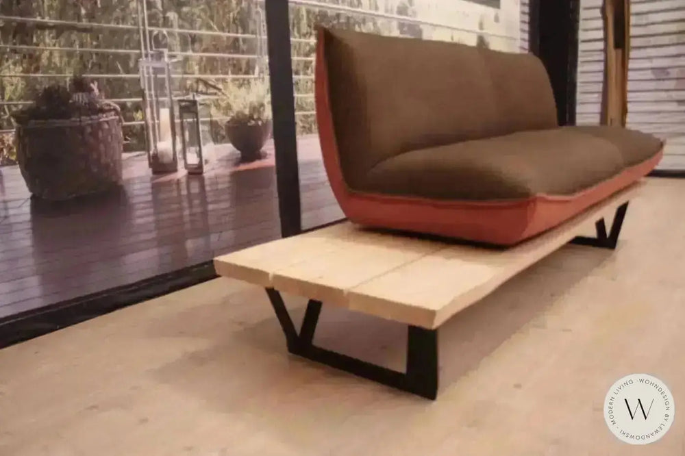 Dinnerbank Schwof in Leder A India muskat / fire Koinor