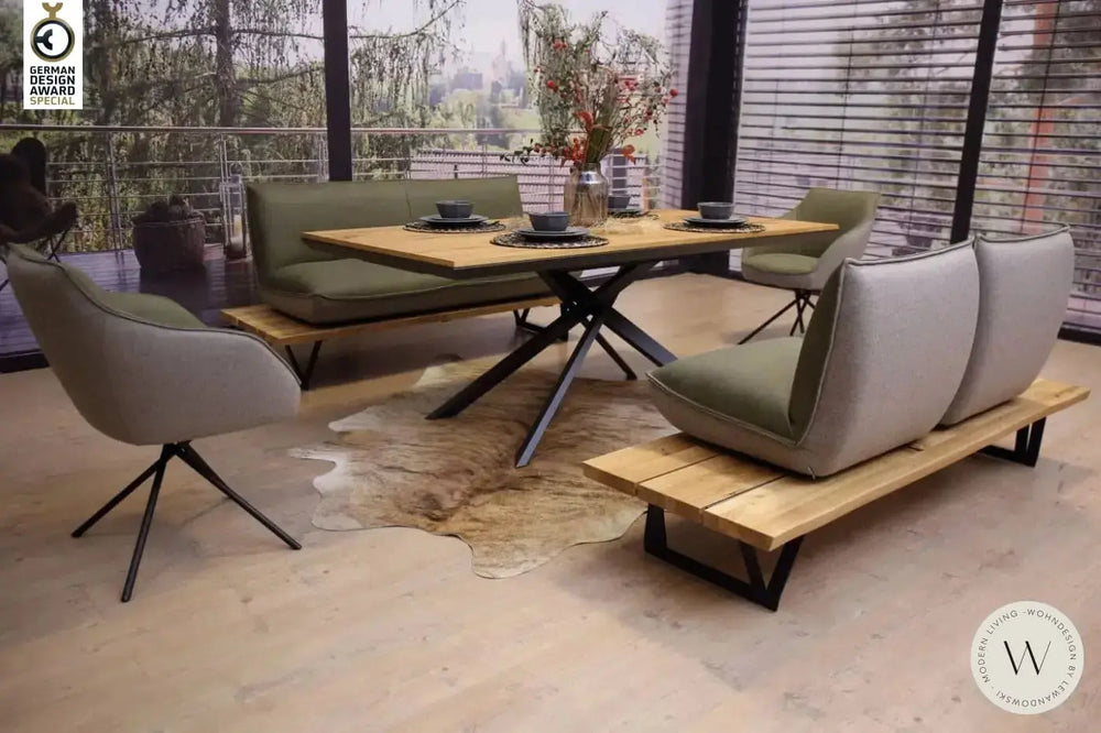 Dinnergruppe Modell Schwof Leder A India verde Koinor