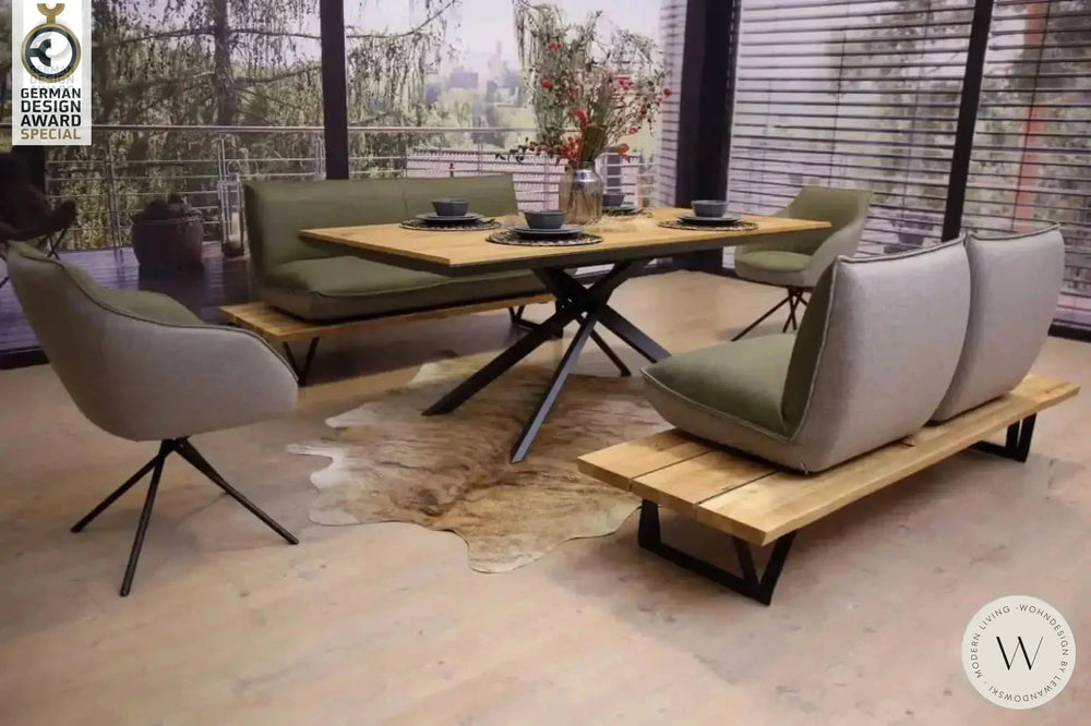 Dinnergruppe Modell Schwof Leder A India verde Koinor