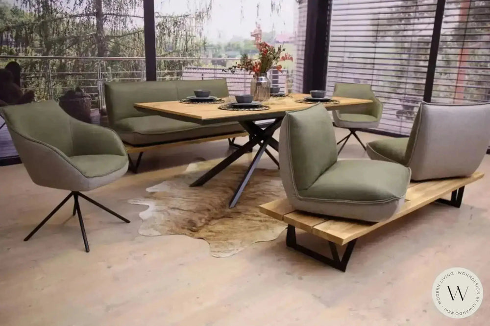 Dinnergruppe Modell Schwof Leder A India verde Koinor