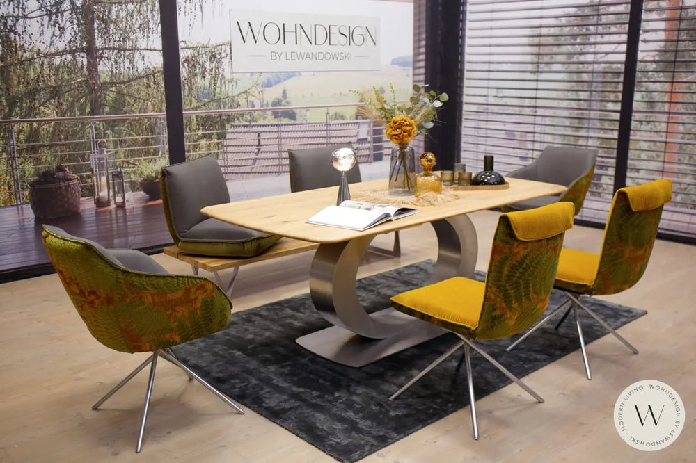 Dinnergruppe Modell Schwof in Leder- Stoffkombination Koinor