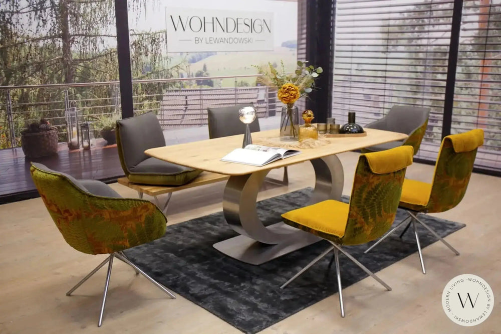 Dinnergruppe Modell Schwof in Leder- Stoffkombination Koinor