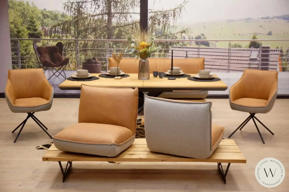 Dinnergruppe Schwof in Leder A India karma Koinor