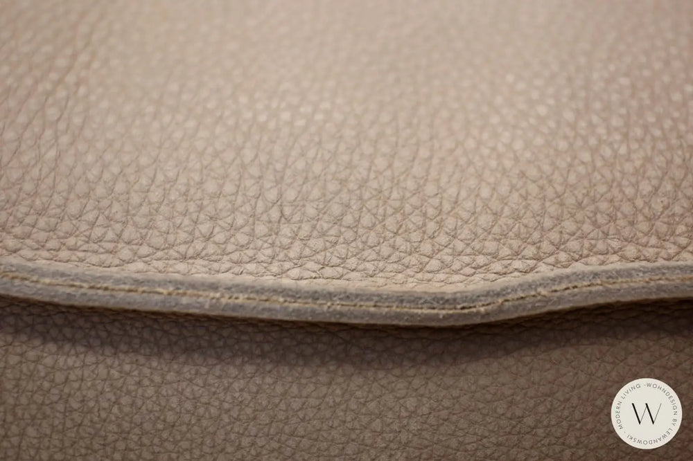Dreh- & Schaukelsessel Donna mit Hocker in Leder Rhino Bullfrog