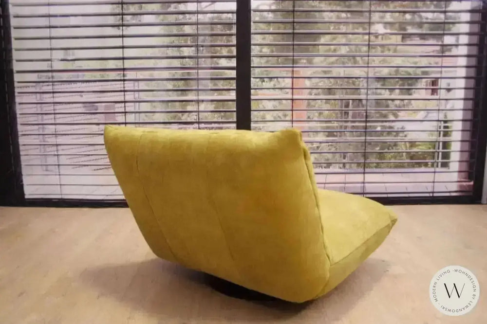 Dreh- & Schaukelsessel Modell Boogie Leder Rhino curry Bullfrog