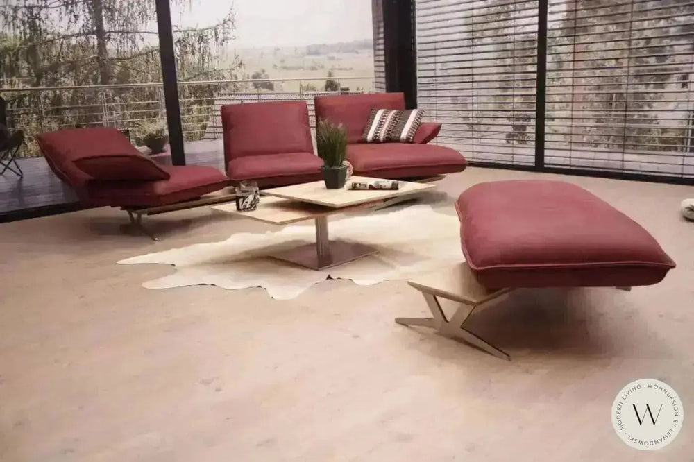 Eckgarnitur Modell Manson in Leder A India chilli Koinor