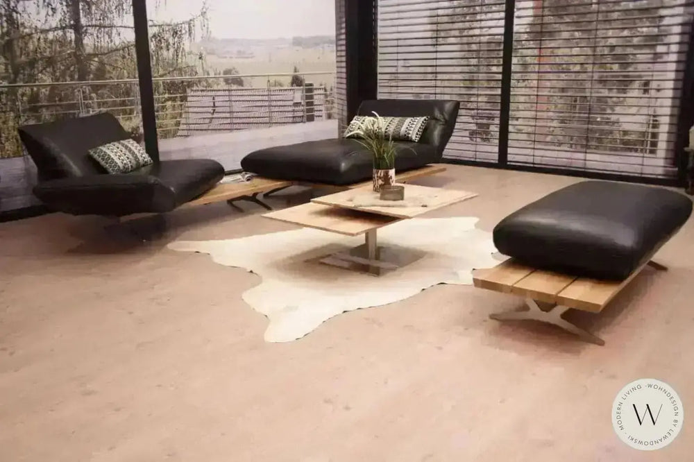 Eckgarnitur Modell Marilyn in Leder A Soft noir Koinor