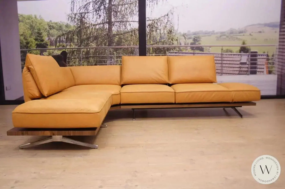 Eckgarnitur Modell Phönix in Leder A India sun Koinor