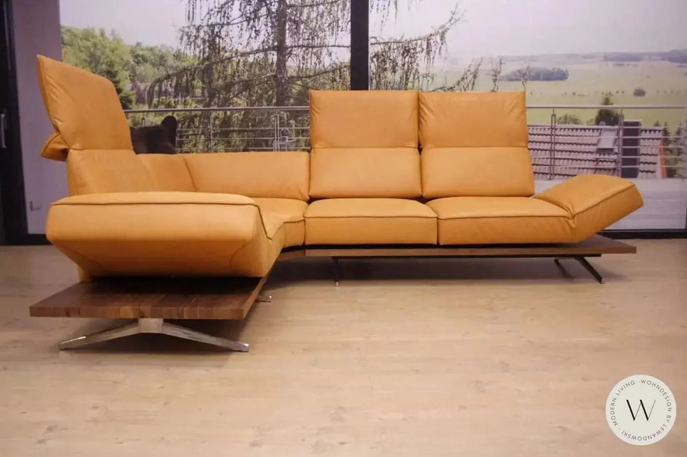 Eckgarnitur Modell Phönix in Leder A India sun Koinor