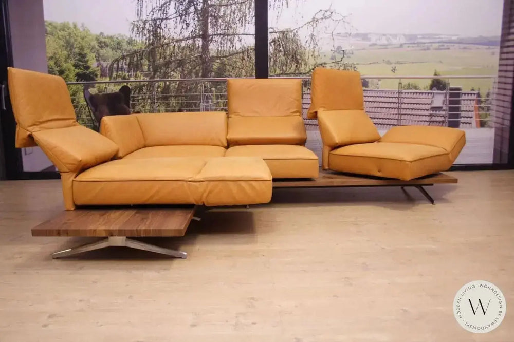 Eckgarnitur Modell Phönix in Leder A India sun Koinor