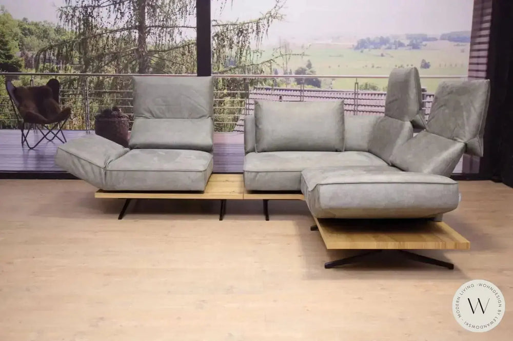 Eckgarnitur Modell Phönix in Mikrofaser Bison 96 Koinor