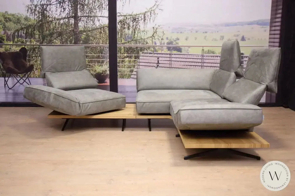 Eckgarnitur Modell Phönix in Mikrofaser Bison 96 Koinor