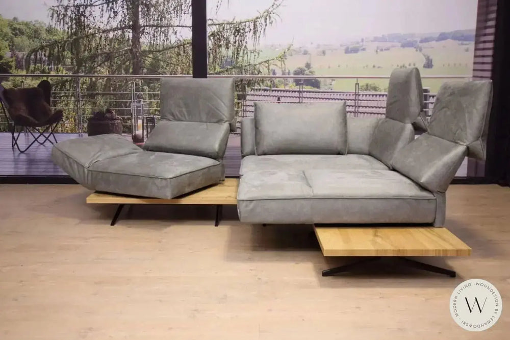 Eckgarnitur Modell Phönix in Mikrofaser Bison 96 Koinor