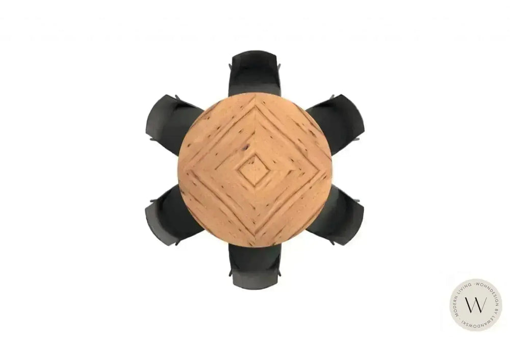 Esstisch Modell Big Round (ausziehbar) in Wildeiche natur Ozzio®Italia