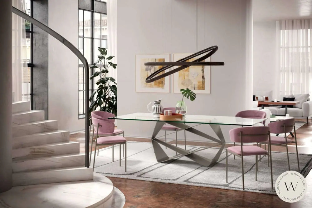 Esstisch Modell Gem in Glas Verre Ozzio®Italia