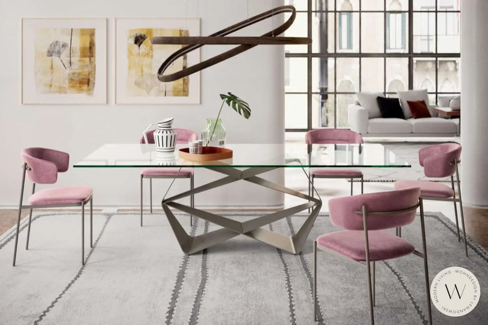 Esstisch Modell Gem in Glas Verre Ozzio®Italia