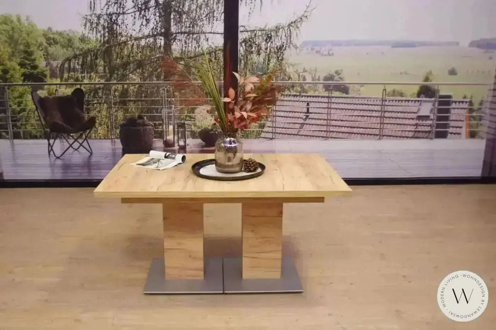 Esstisch ausziehbar in Wildeiche furniert K+W Silaxx