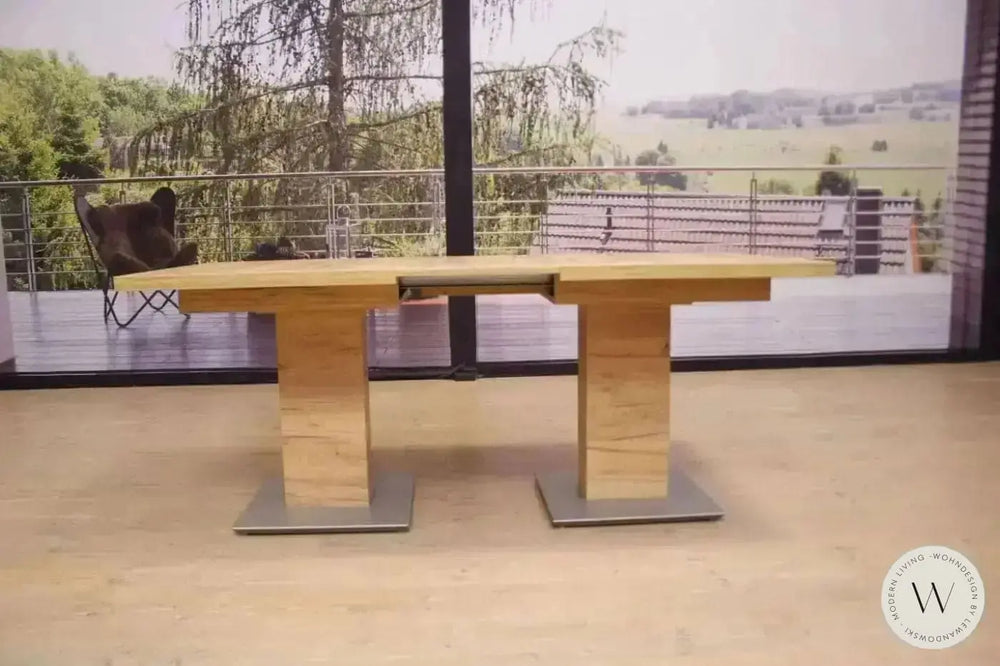 Esstisch ausziehbar in Wildeiche furniert K+W Silaxx