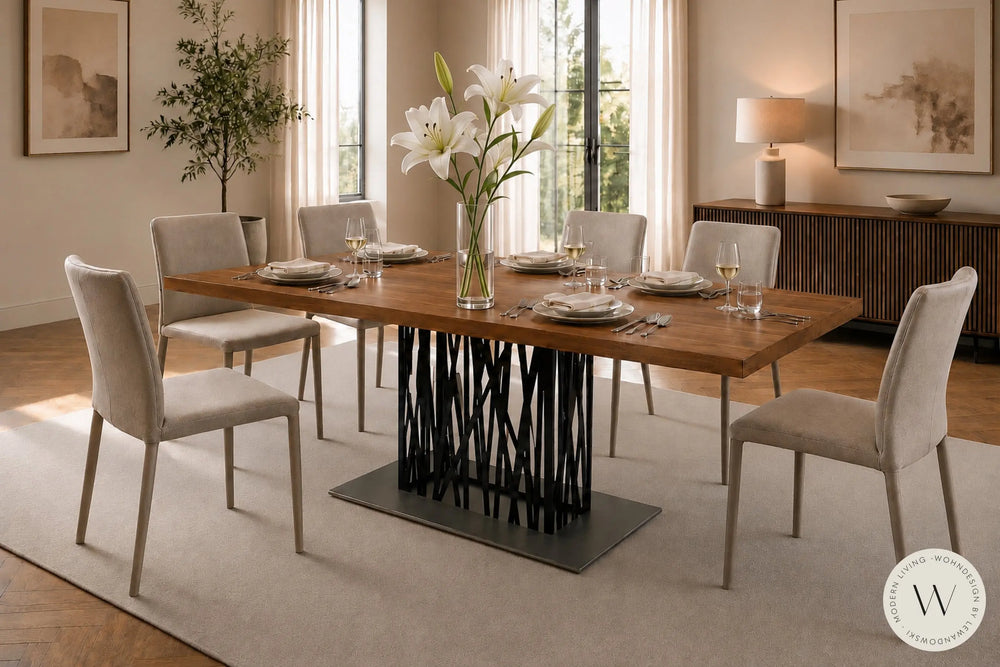 Esstisch in Nussbaum furniert (180 cm) K+W Silaxx