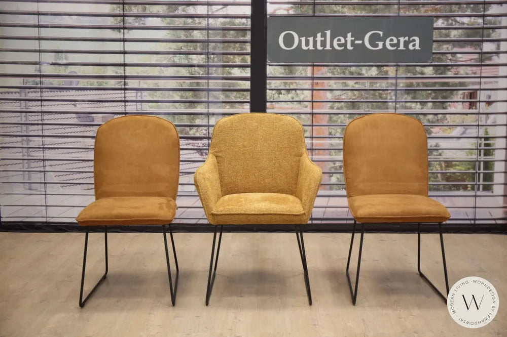 Esstischgruppe Modell Calvo in Stoff K+W Silaxx