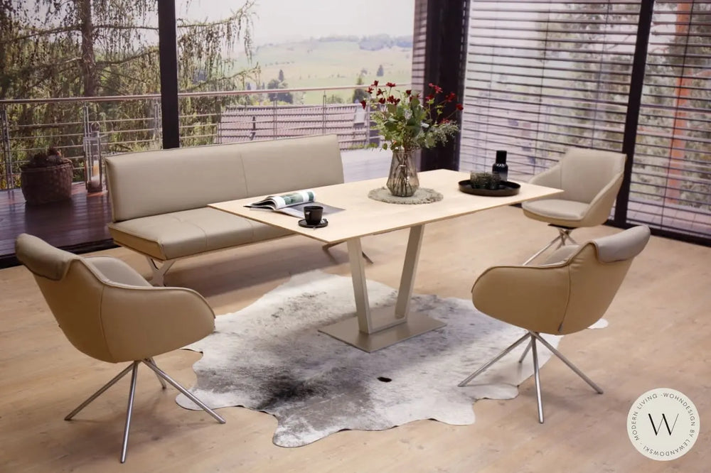 Esstischgruppe Modell Diningsystem in einer Leder Koinor