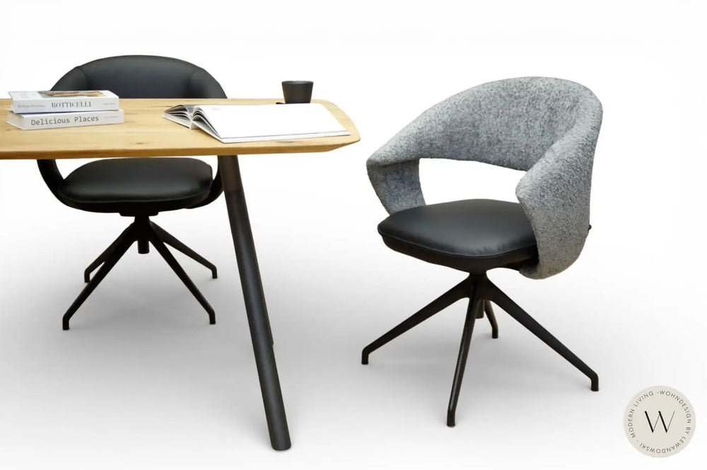 Esszimmerstuhl 1285 SASR in einer Leder- Stoffkombination Koinor