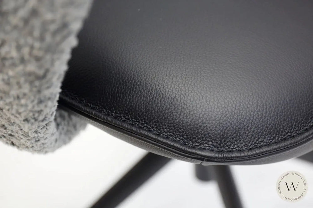 Esszimmerstuhl 1285 SASR in einer Leder- Stoffkombination Koinor