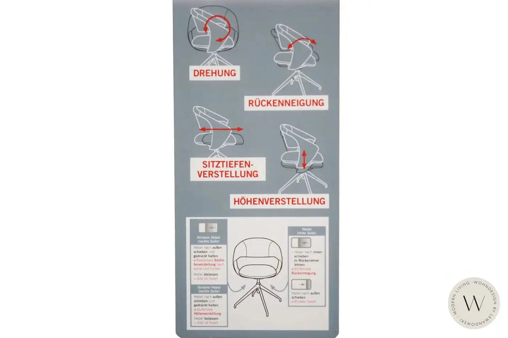 Esszimmerstuhl Modell 1285 in Mikrofaser Bison Koinor