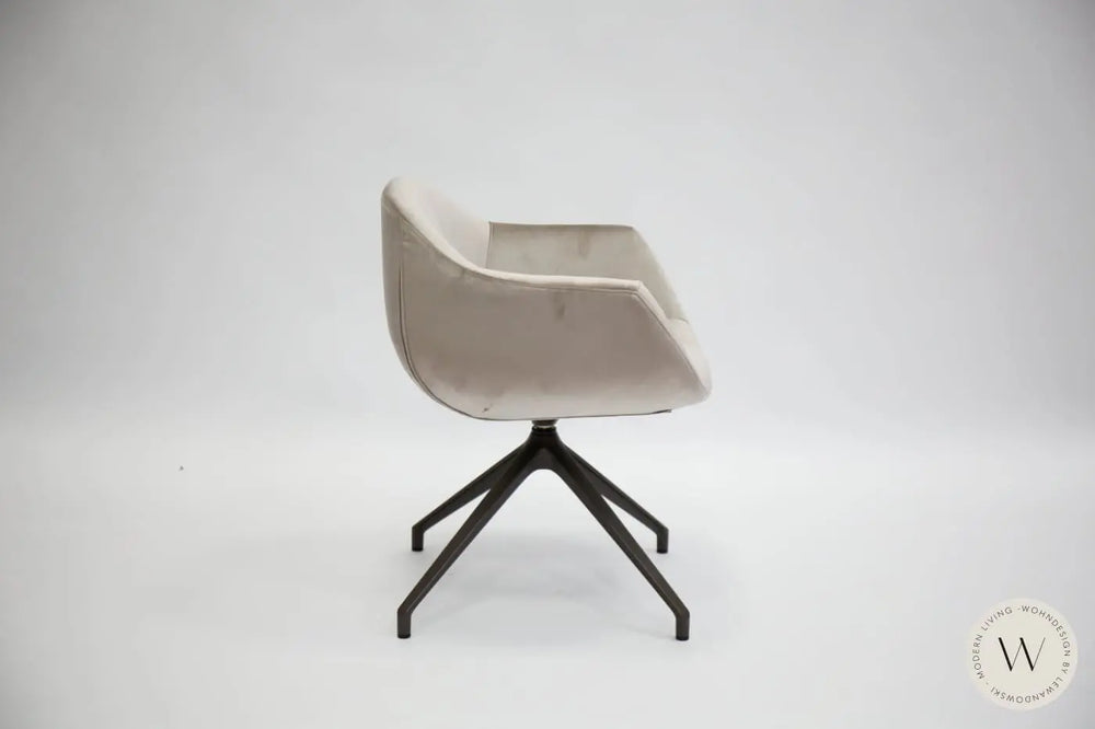 Esszimmerstuhl Modell Halia in Stoff Corda Velvet (4 Stück) Ozzio®Italia