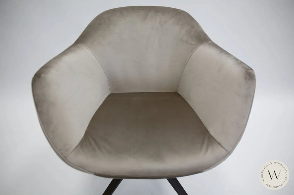 Esszimmerstuhl Modell Halia in Stoff Corda Velvet (4 Stück) Ozzio®Italia