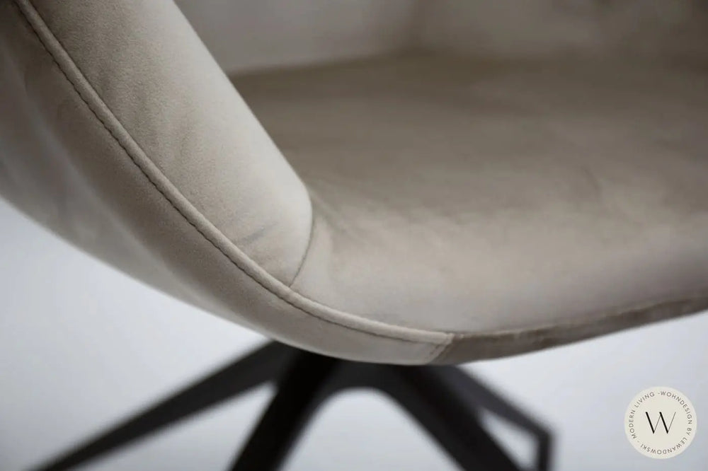 Esszimmerstuhl Modell Halia in Stoff Corda Velvet (4 Stück) Ozzio®Italia