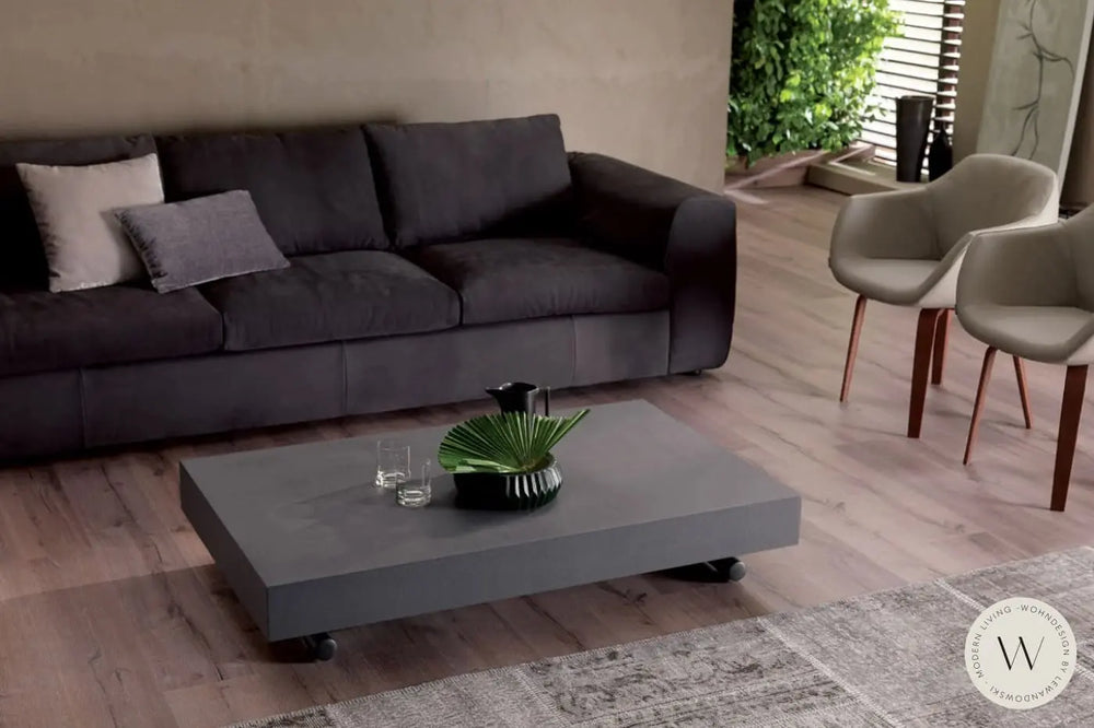 Funktionstisch Newood in Wildeiche natur (höhenverstell- & rollbar) Ozzio®Italia