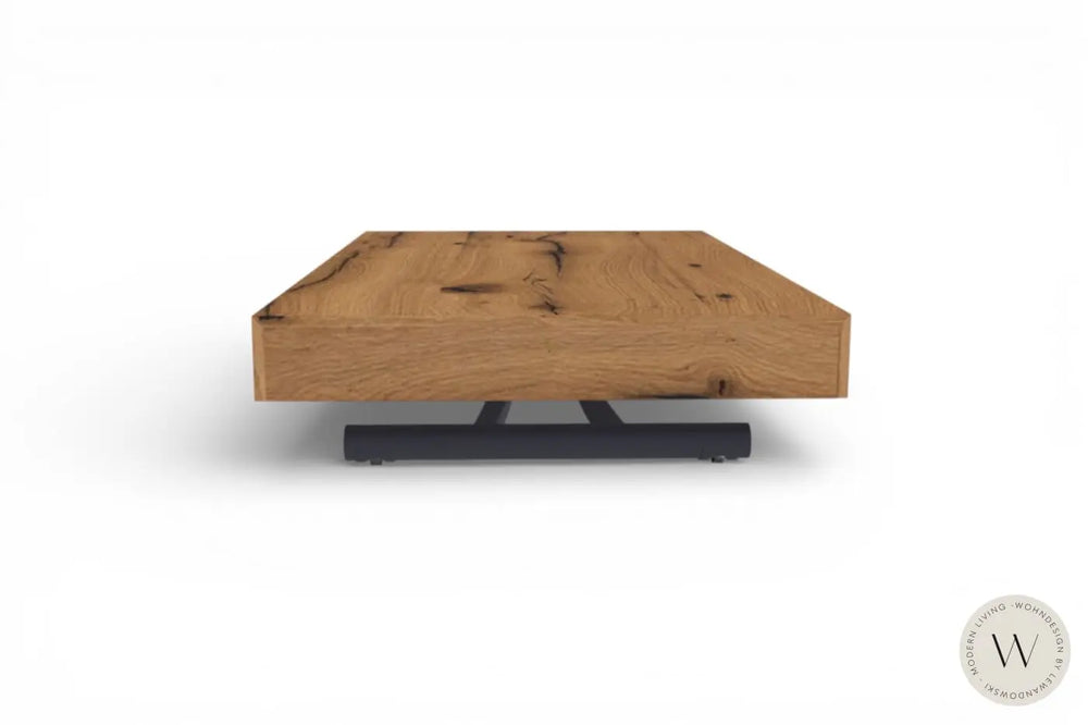 Funktionstisch Newood in Wildeiche natur (höhenverstell- & rollbar) Ozzio®Italia