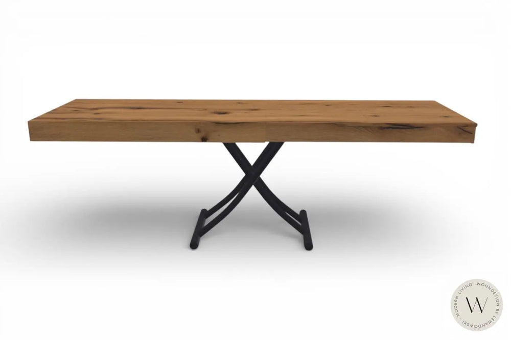 Funktionstisch Newood in Wildeiche natur (höhenverstell- & rollbar) Ozzio®Italia