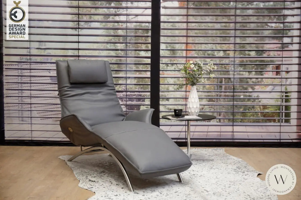 Joleen Relaxliege inkl. Akku Leder A Soft platin Koinor