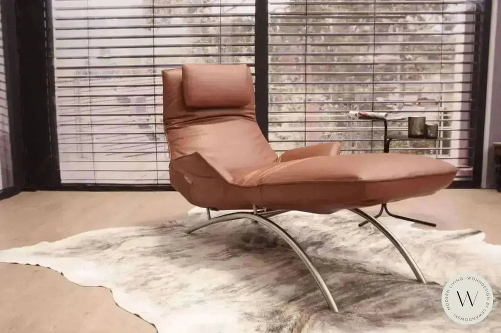 Joleen Relaxliege inkl. Akku Leder A Soft sherry Koinor