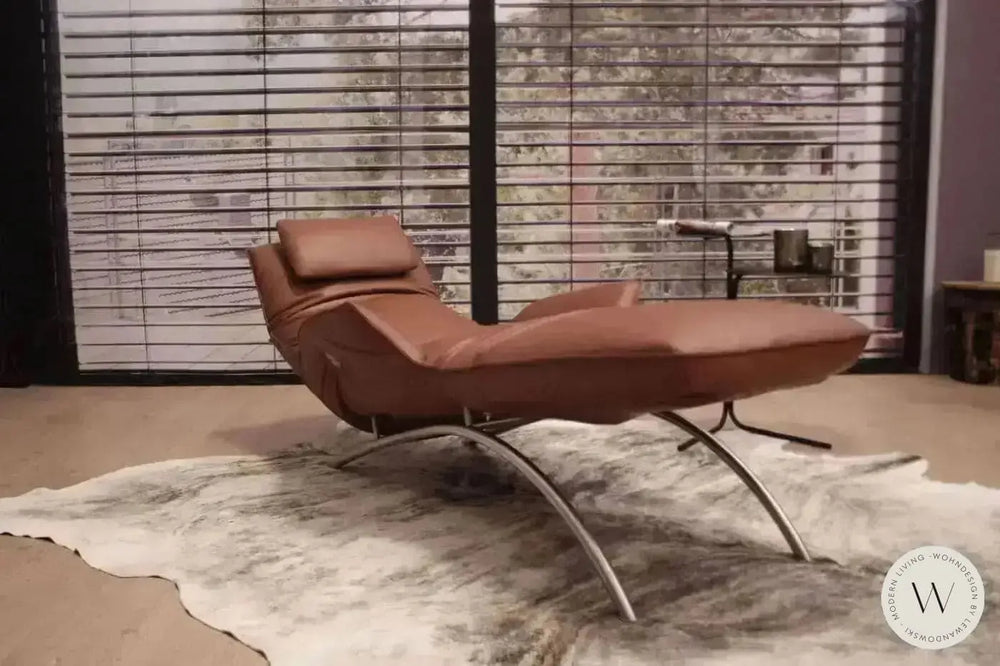 Joleen Relaxliege inkl. Akku Leder A Soft sherry Koinor