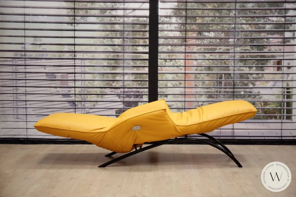 Joleen Relaxliege inkl. Akku Leder E Feeling banana Koinor