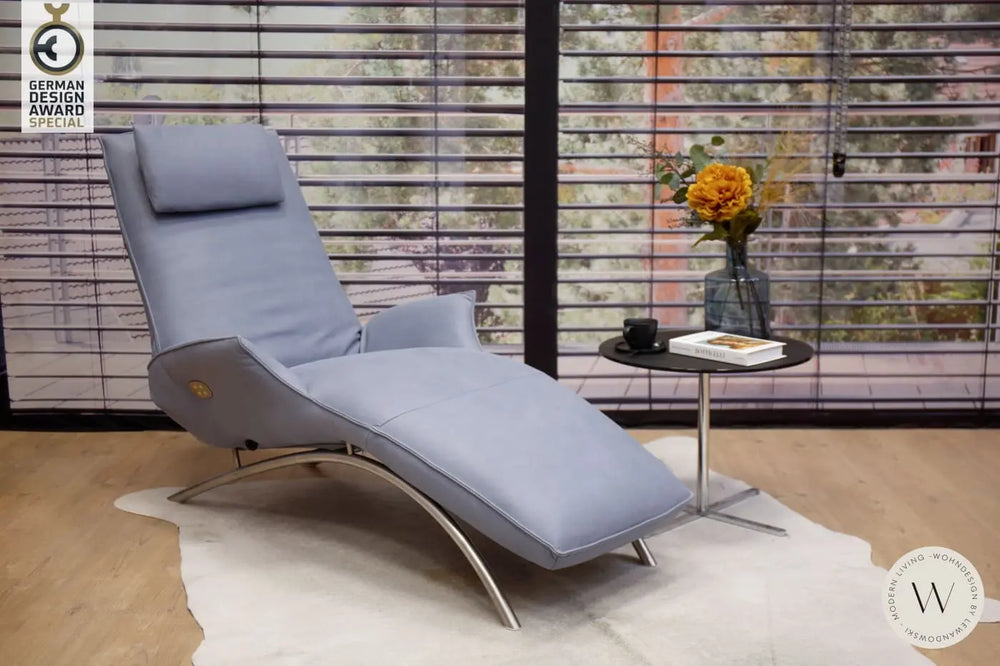 Joleen Relaxliege inkl. Akku & Kissen Leder D Velvet jeans Koinor