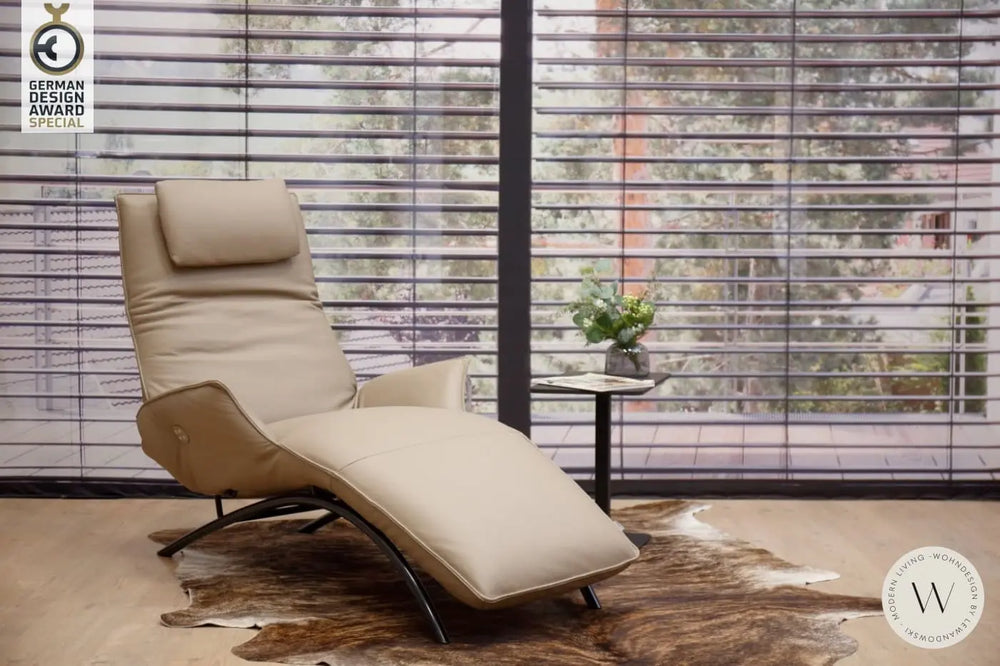 Joleen Relaxliege inkl. Akku in Leder C Family lehm Koinor