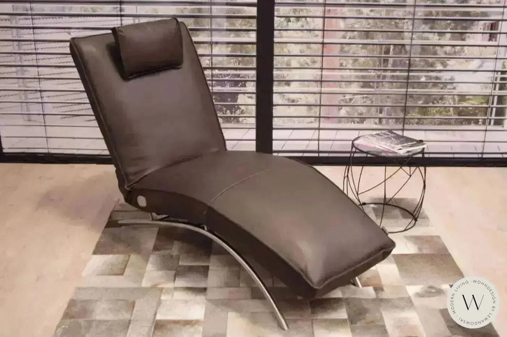 Jonas Relaxliege P4 elektrisch in Leder A India schoko Koinor