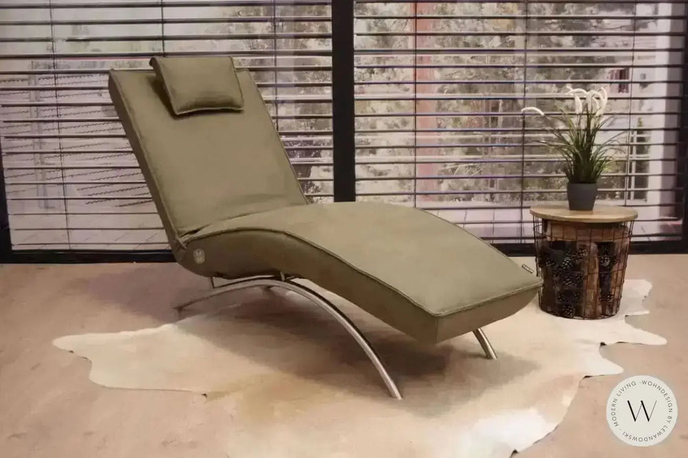 Jonas Relaxliege P4 elektrisch in Leder A India verde Koinor