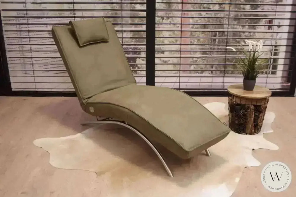 Jonas Relaxliege P4 elektrisch in Leder A India verde Koinor